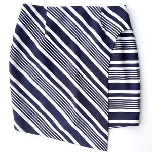 JOA Los Angeles Faux Wrap Mini Skirt